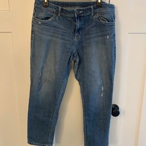 Vera Wang Skinny cropped denim